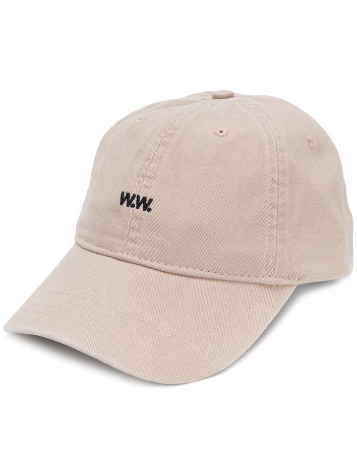 Wood Wood Embroidered Logo Baseball Cap - Nude & Neutrals