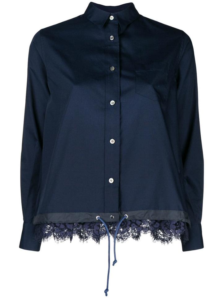 Sacai Drawstring Shirt - Blue
