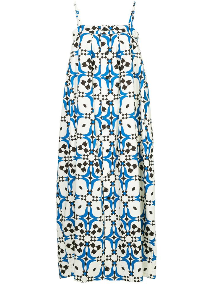 Astraet Printed Oversized Cami Dress - White