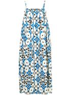 Astraet Printed Oversized Cami Dress - White