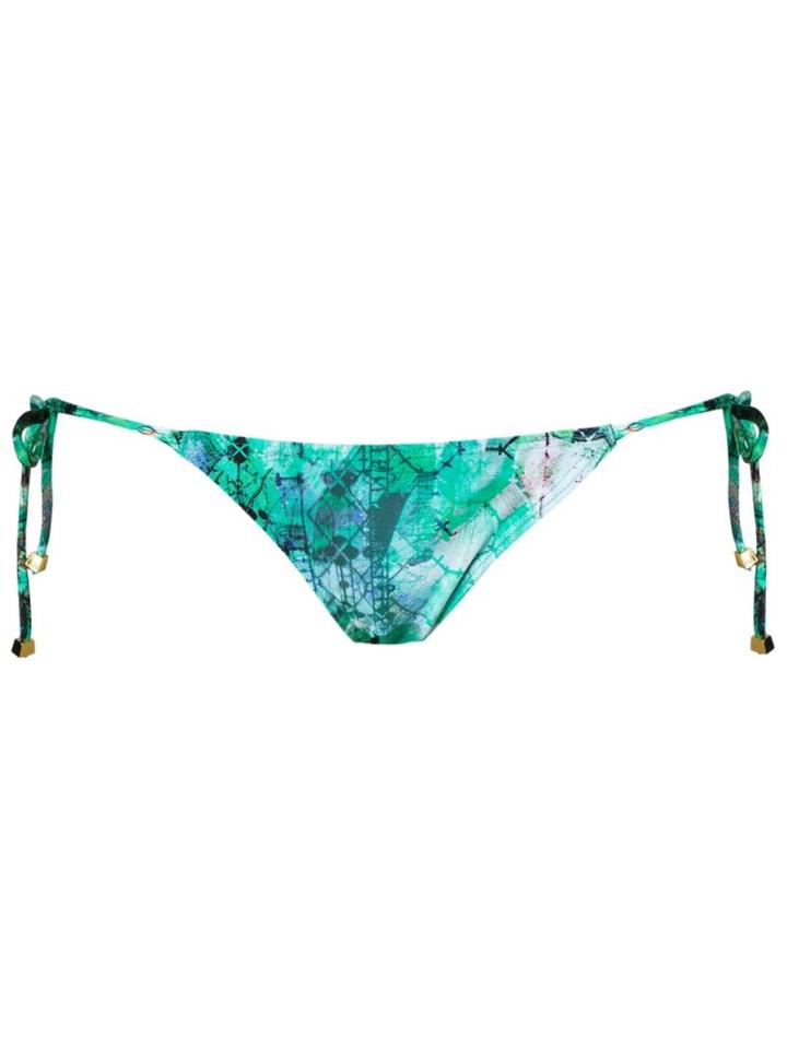 Lygia & Nanny Printed Bikini Bottom, Women's, Size: P, Green, Polyamide/spandex/elastane