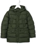 Herno Kids Hooded Down Coat, Boy's, Size: 10 Yrs, Green