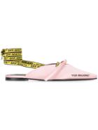 Off-white For Walking Pointed Flats - Pink & Purple