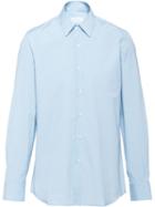 Prada Printed Slim Shirt - Blue