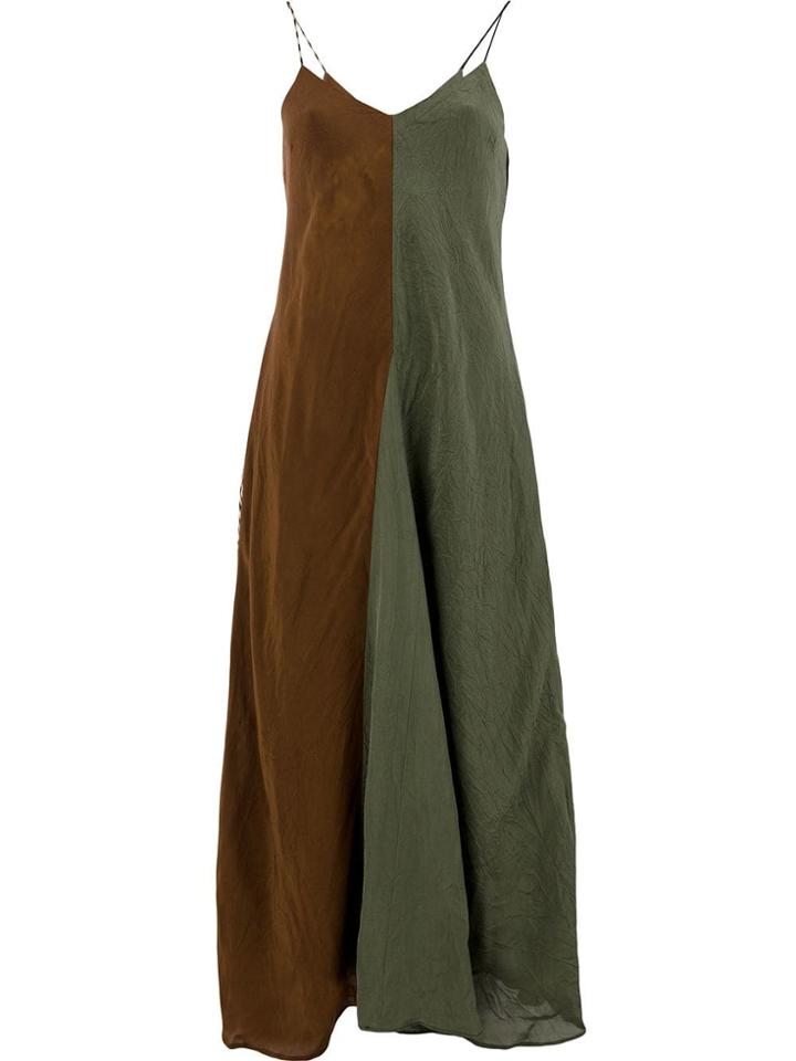 Song For The Mute Colour Block Maxi Dress - Brown