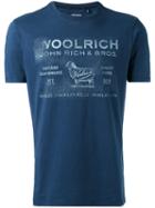 Woolrich - Faded Logo T-shirt - Men - Cotton - Xl, Blue, Cotton