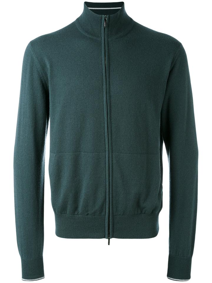 Loro Piana Golf Bomber Cardigan - Green