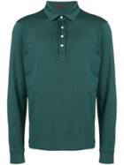 Mp Massimo Piombo Long Sleeve Polo Shirt - Green