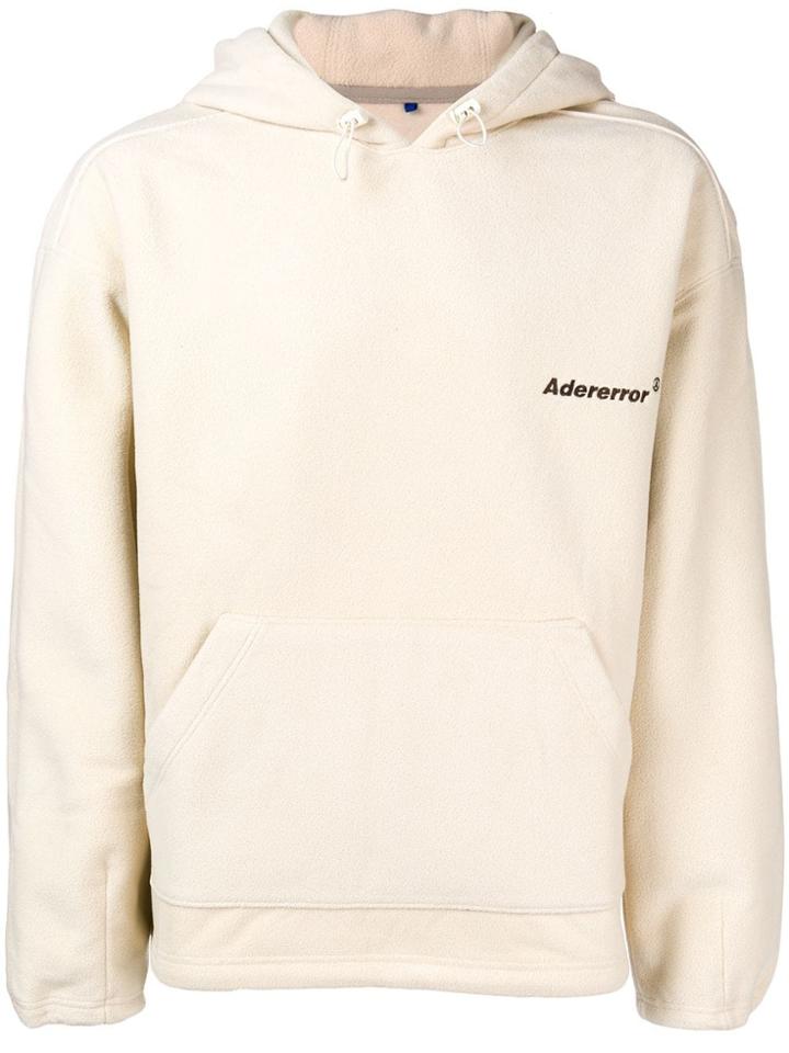 Ader Error Logo Embroidered Hoodie - Nude & Neutrals