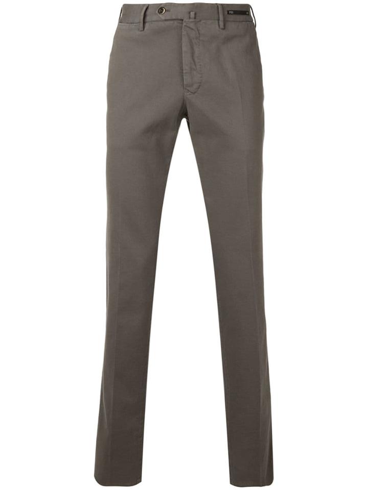 Pt01 Straight Fit Trousers - Grey
