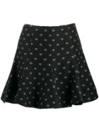 Valentino Printed Vlogo Mini Skirt - Black