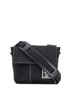 Versace Contrast Stitch Shoulder Bag - Black