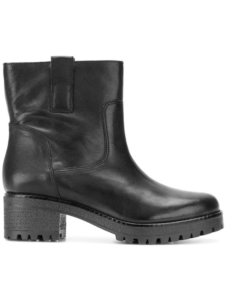 P.a.r.o.s.h. Chunky Heel Ankle Boots - Black