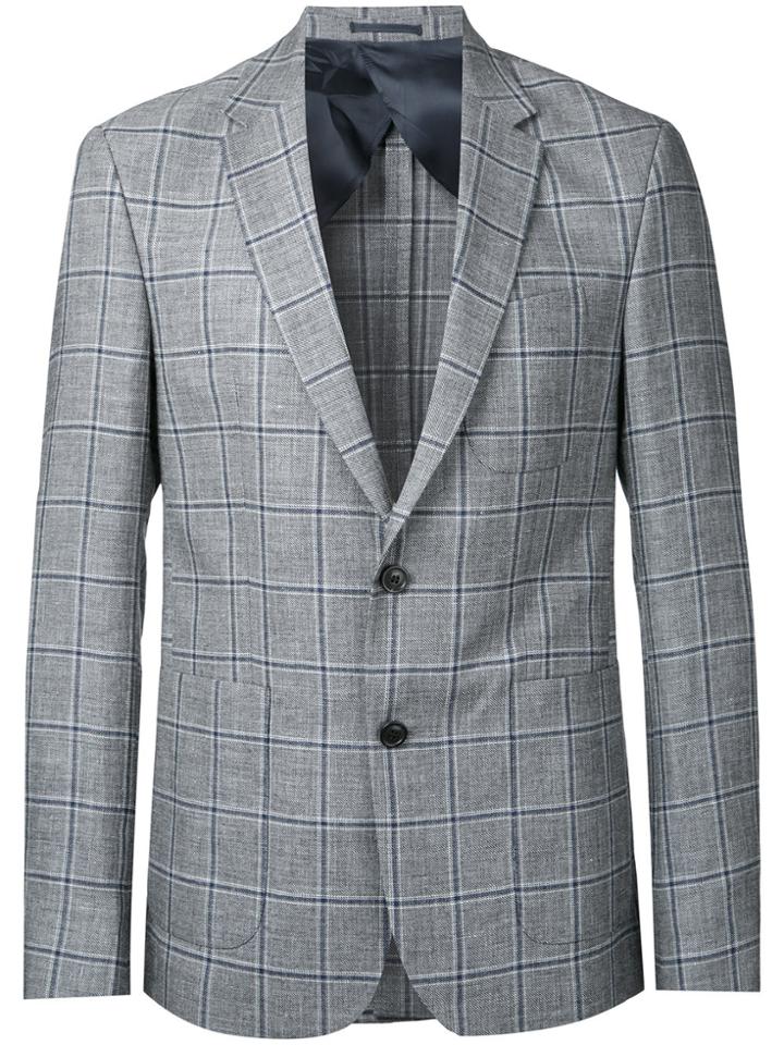 Cerruti 1881 Woven Check Blazer - Grey