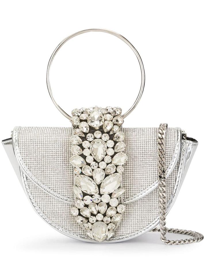 Gedebe Mini Brigitte Crystal Bag - Silver