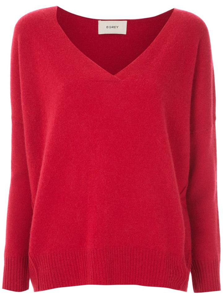 Egrey Cashmere Sweater - Red