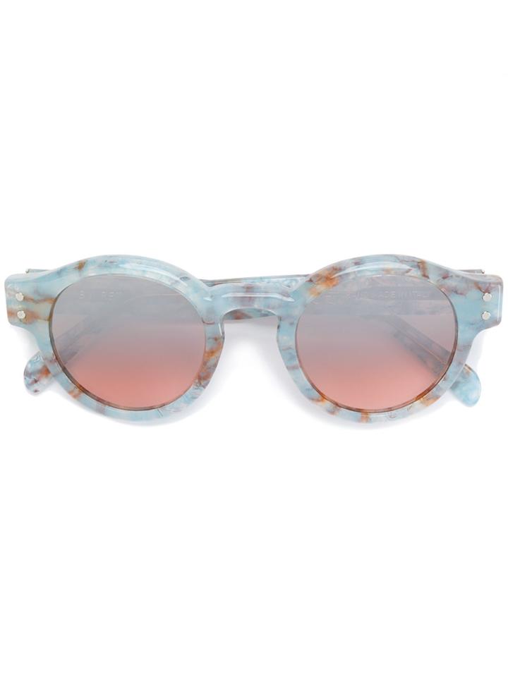 Retrosuperfuture Marble Effect Sunglasses - Blue
