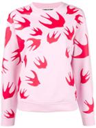 Mcq Alexander Mcqueen Bird Detail Sweatshirt - Pink