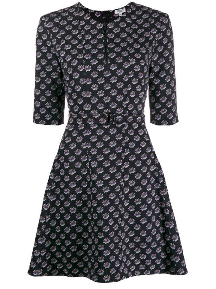 Kenzo Floral Dress - Black