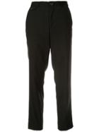 Education From Young Machines Piped Trim Tailored Trousers - Black