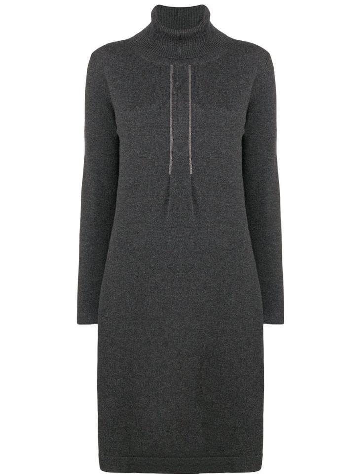 Fabiana Filippi Roll Neck Dress - Grey