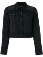 J Brand Harlow Texana Denim Jacket, Women's, Size: Medium, Black, Cotton