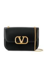 Valentino Valentino Garavani Vlogo Shoulder Bag - 0no Nero/rouge
