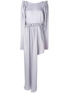 Magda Butrym Long Asymmetric Dress - Pink & Purple