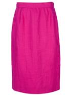 Yves Saint Laurent Vintage Pencil Skirt - Pink & Purple