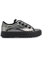 Kennel & Schmenger Metallic Lace-up Sneakers - Silver