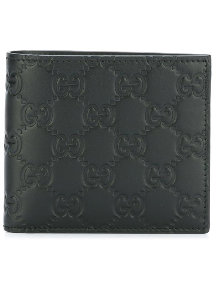 Gucci Embossed Leather Wallet - Black
