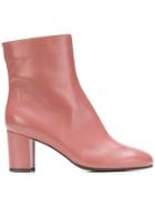 L'autre Chose Classic Ankle Boots - Pink & Purple