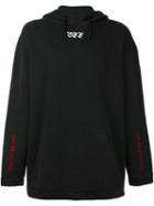 Off-white 'cut Off' Hoodie, Men's, Size: Large, Black, Cotton