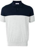 Brunello Cucinelli - Bicolour Polo Shirt - Men - Cotton - 54, Grey, Cotton