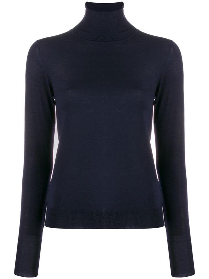 Nuur Turtleneck Slim-fit Jumper - Blue