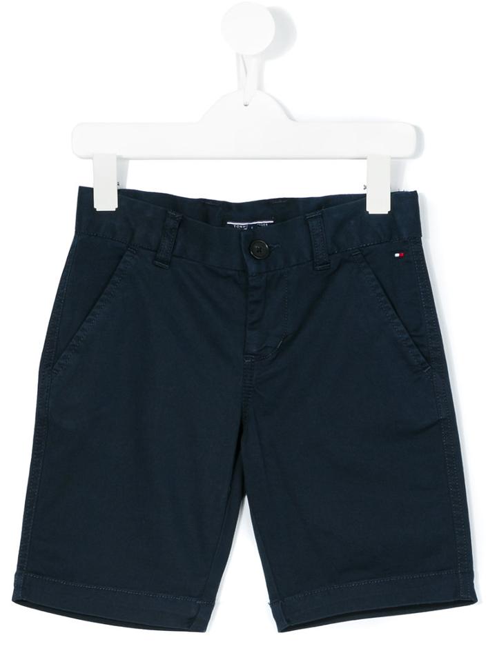 Tommy Hilfiger Junior - Casual Shorts - Kids - Cotton/spandex/elastane - 7 Yrs, Blue