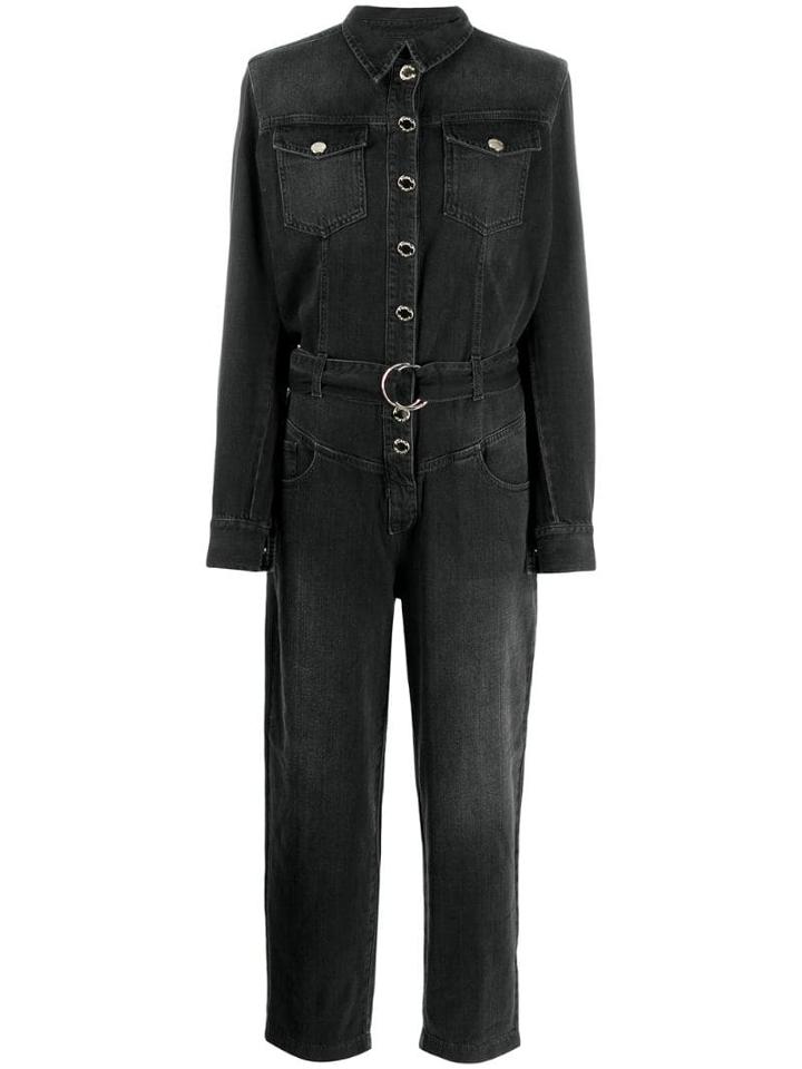Pinko Denim All In One Jumpsuit - Black