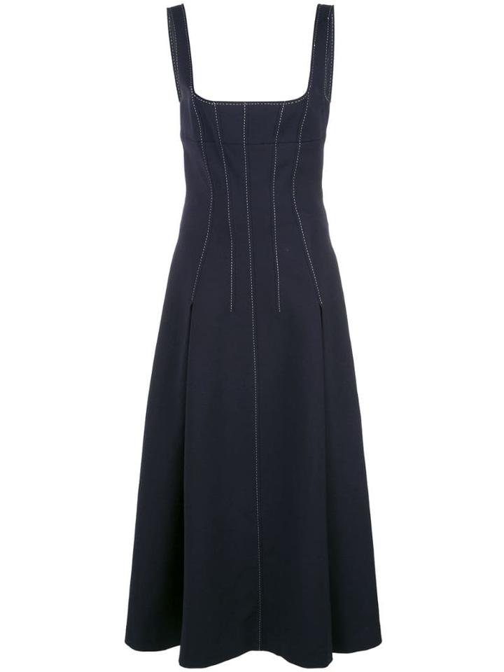 Dion Lee Stitch Detail Corset Dress - Blue