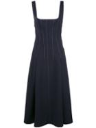 Dion Lee Stitch Detail Corset Dress - Blue