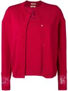 Twin-set Long-sleeve Fitted Cardigan - Pink