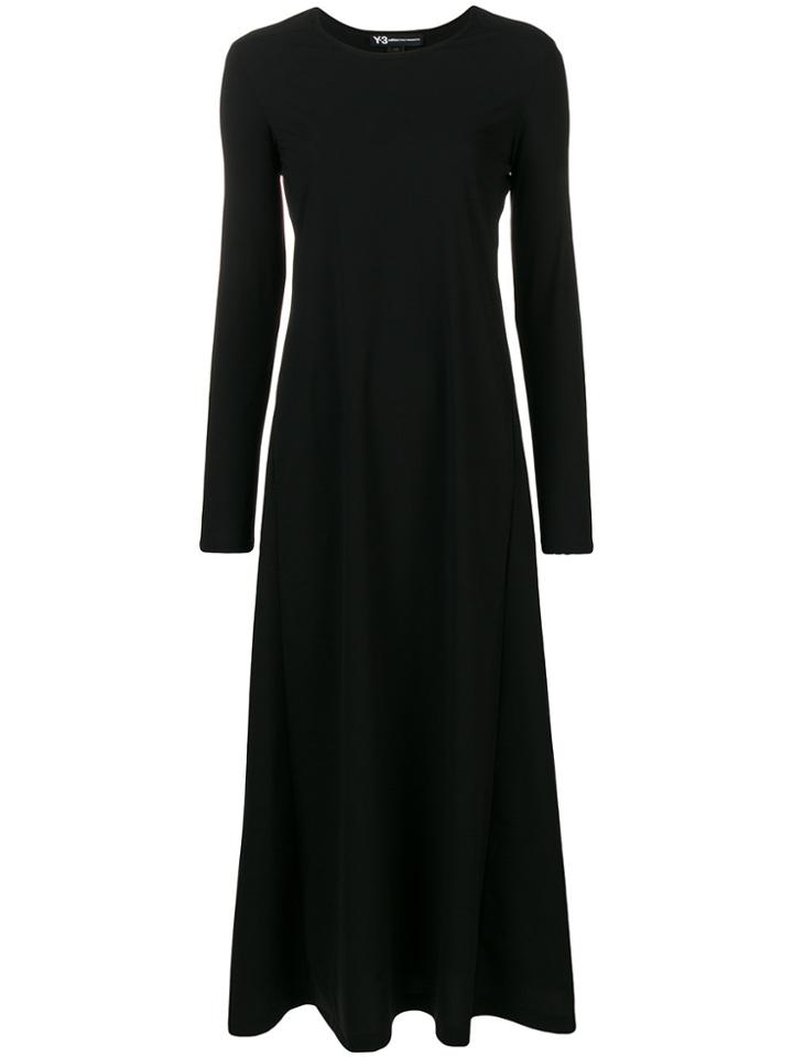 Y-3 Long Flared Dress - Black