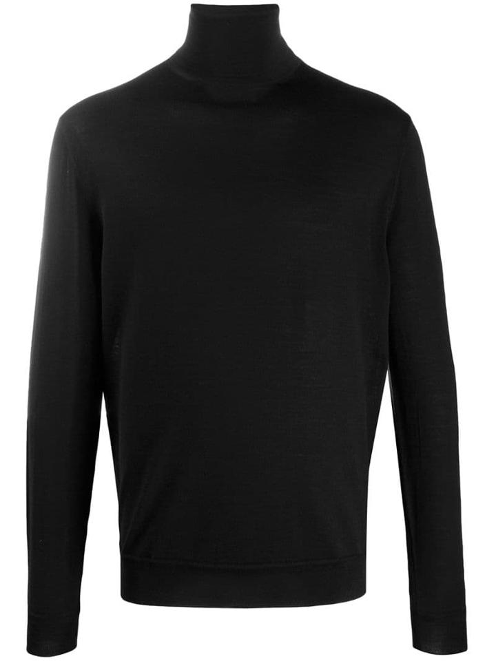 Ermenegildo Zegna Turtleneck Relaxed-fit Jumper - Black