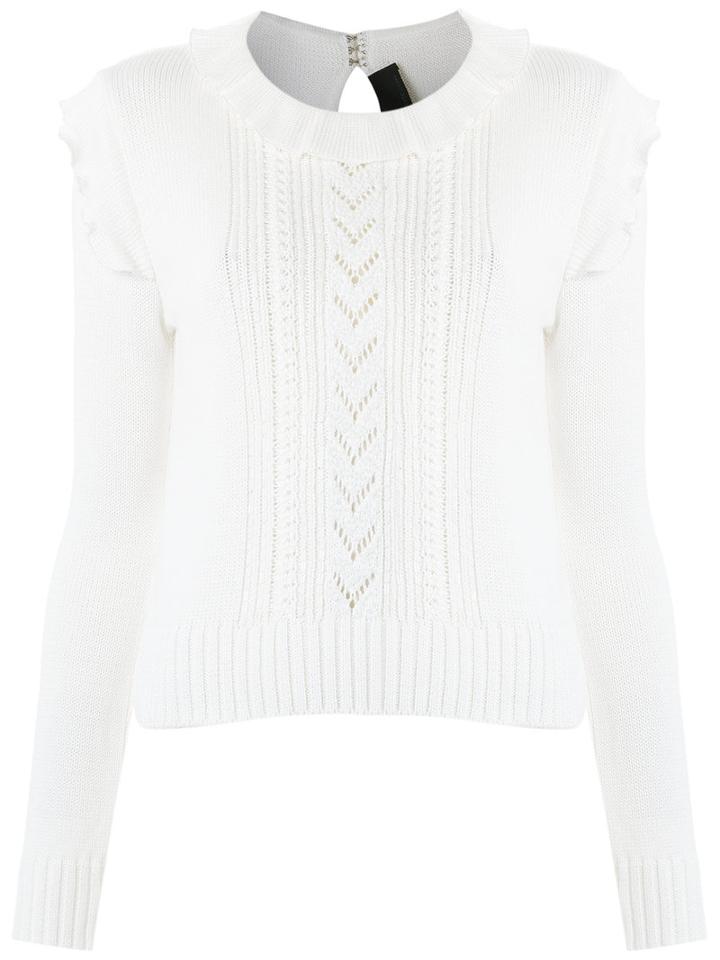 Andrea Bogosian - Knit Top - Women - Spandex/elastane/viscose - M, White, Spandex/elastane/viscose