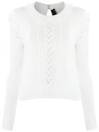 Andrea Bogosian - Knit Top - Women - Spandex/elastane/viscose - M, White, Spandex/elastane/viscose