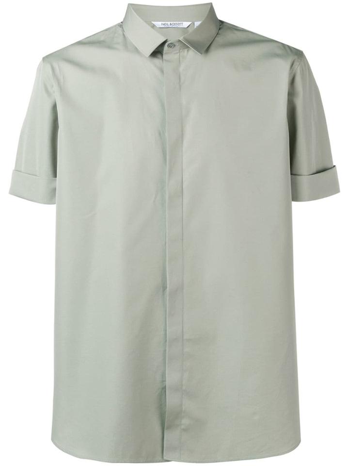 Neil Barrett Short Sleeved Shirt - Green