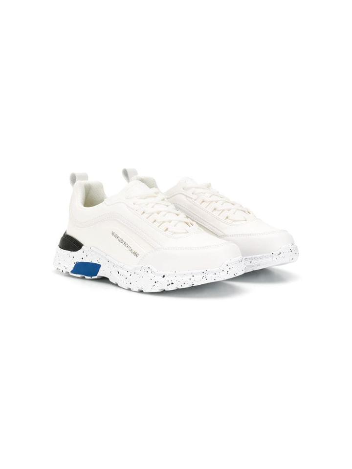Msgm Kids Teen Chunky Sole Sneakers - White