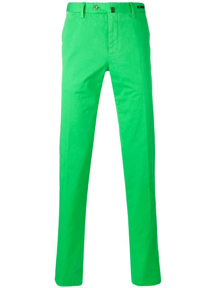 Pt01 - Slim-fit Trousers - Men - Cotton/spandex/elastane - 56, Green, Cotton/spandex/elastane