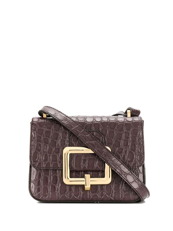 Bally Embossed Cross Body Bag - Purple