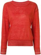 Bellerose Long-sleeve Fitted Sweater - Orange