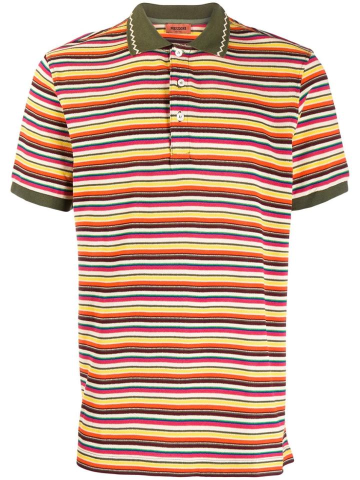 Missoni Striped Polo Shirt - Yellow